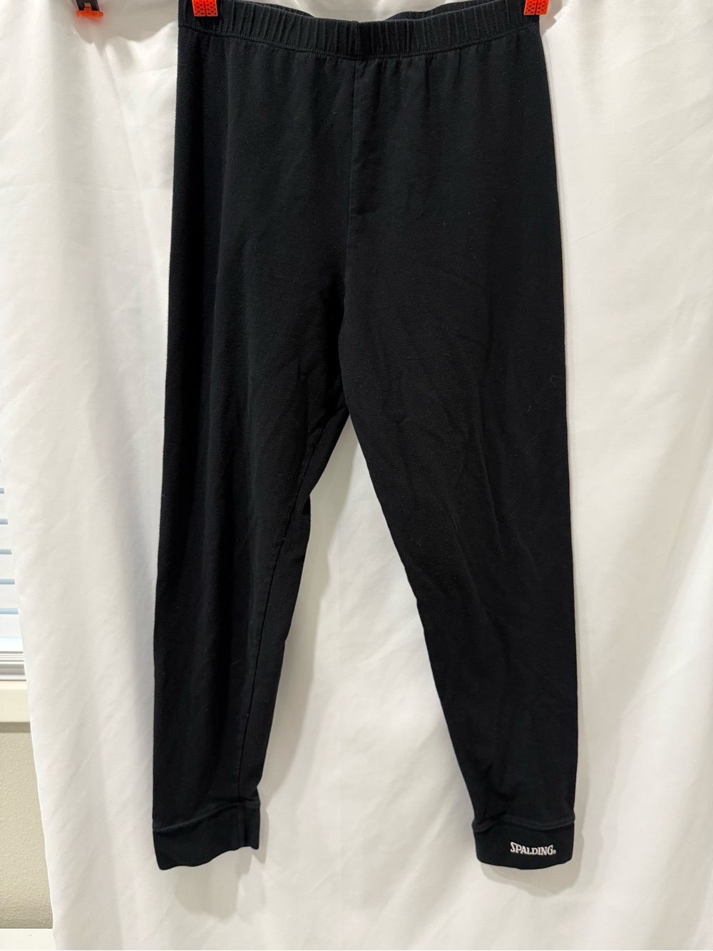 Vintage 90s Spalding Activewear Black Leggings Pants Made in USA